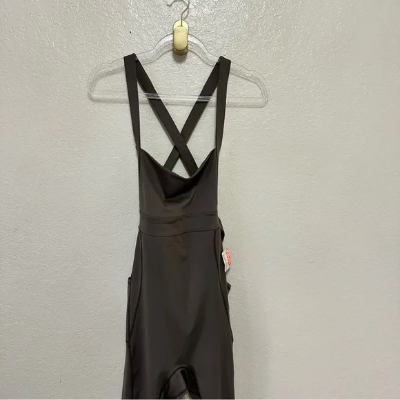 NEW free people movement My High Onesie brown jumpsuit size L - Picture 14 of 14